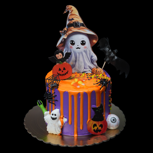 2024 Spooky Ghost Wizard Cake