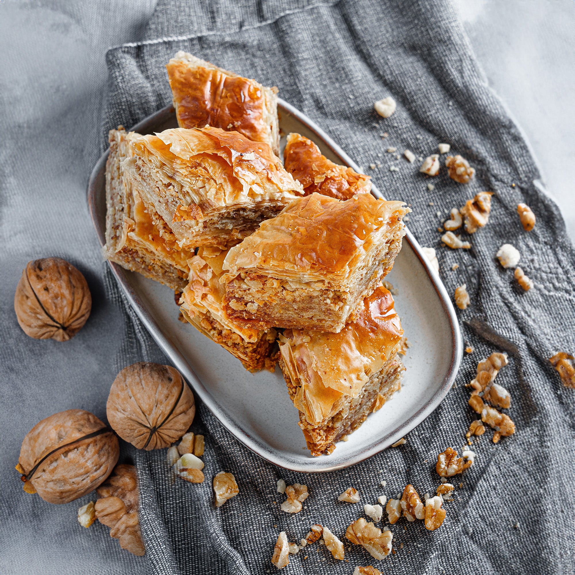 Baklava with Almonds & Walnuts