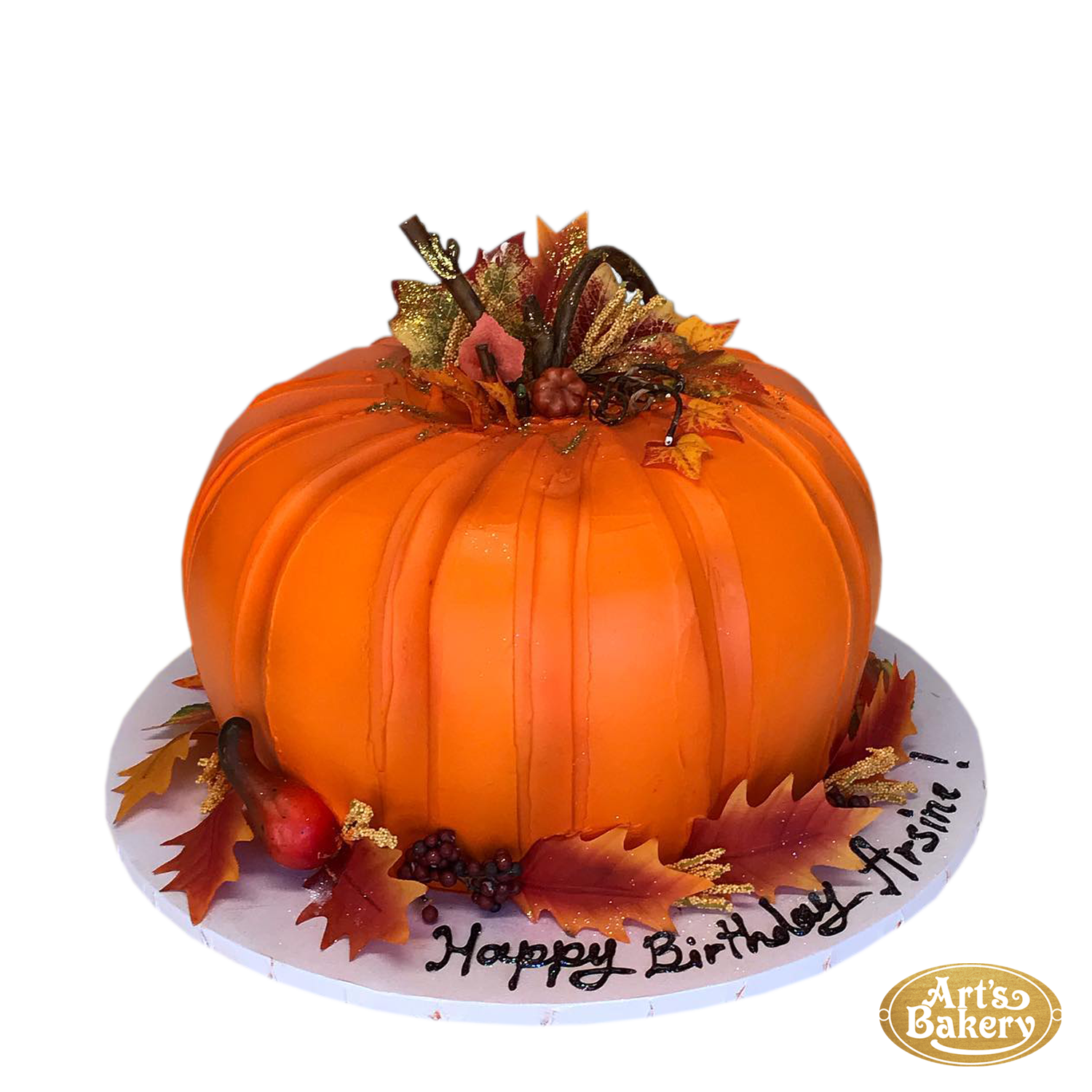 Halloween Pumpkin Cake - Mom Loves Baking