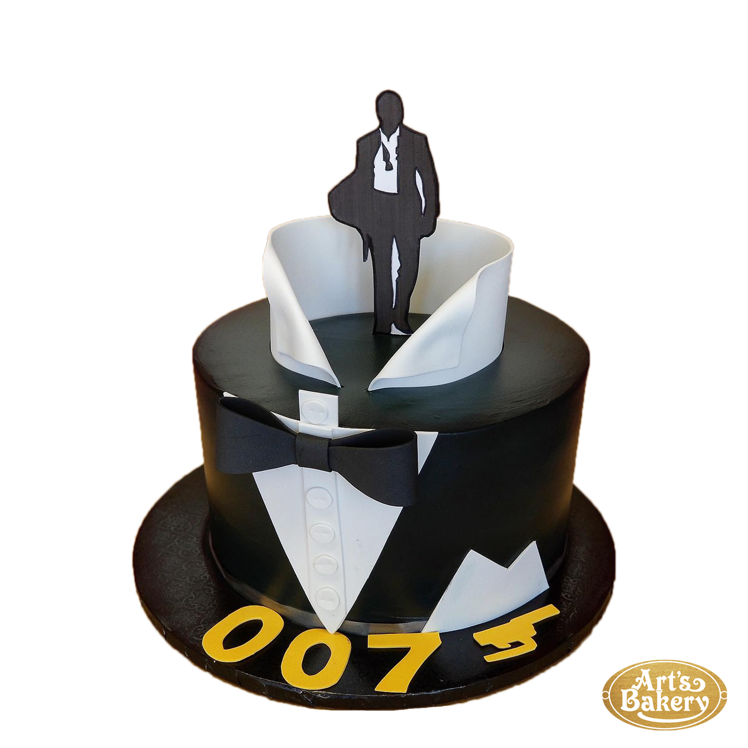 James Bond 007 theme birthday cake 50th - YouTube