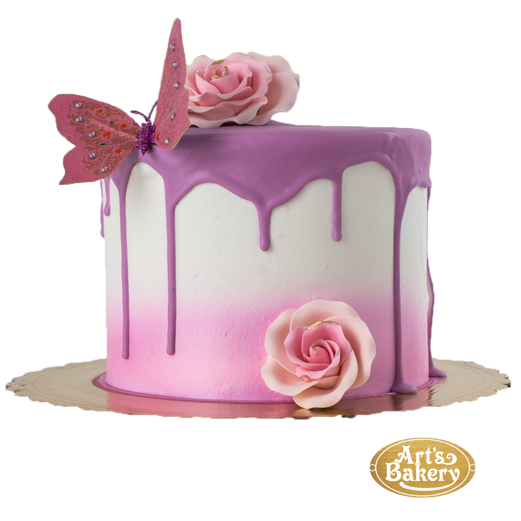Art's Bakery Glendale | Purple Amethyst Crystal Cake 75