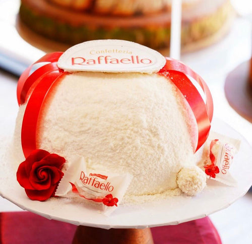 Raffaelos Shaving Coconut Cake